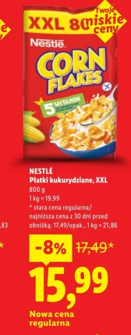 Płatki kukurydziane Nestle