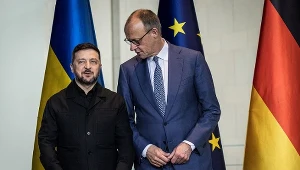 Wołodymyr Zełenski i Friedrich Merz podczas spotkania w Berlinie