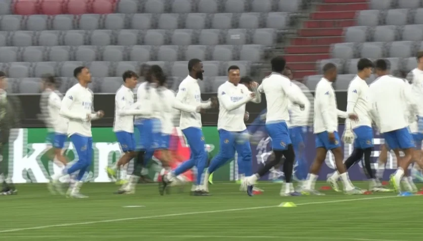 Trening piłkarzy Realu Madryt przed meczem Ligi Mistrzów. WIDEO