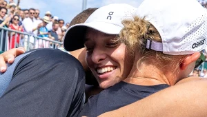 Świątek miażdży Niemki, już 20-0. Była radość po 68 min gry z Siegemund