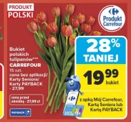 Bukiet tulipanów Carrefour