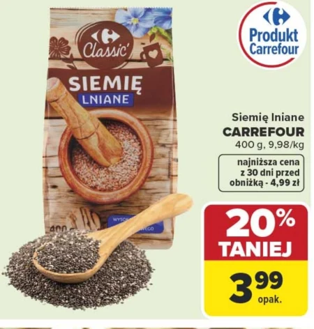 Лляне насіння Carrefour