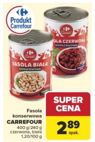 Fasola konserwowa Carrefour