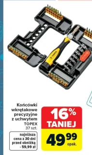 Końcówki wkrętakowe Topex