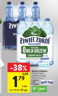 Woda źródlana Żywiec zdrój