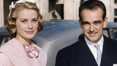 Gracja, księżna Monako i Rainier III, książę Monako (17 kwietnia 1956 roku)