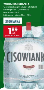 Woda mineralna Cisowianka