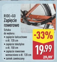 Zapięcie rowerowe Ride + Go