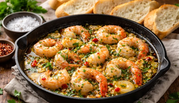 Krewetki w hiszpańskim stylu