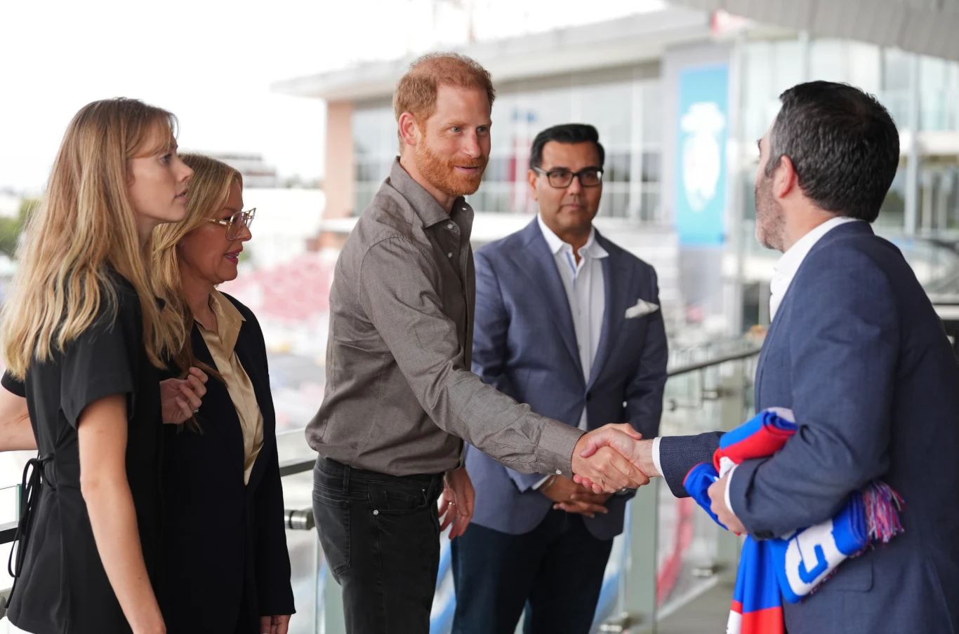 Książę Harry w siedzibie Western Bulldogs