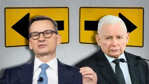 Mateusz Morawiecki a Jarosław Kaczyński. Konflikt liderów PiS przybiera na sile | grafika: Magdalena Piasecka