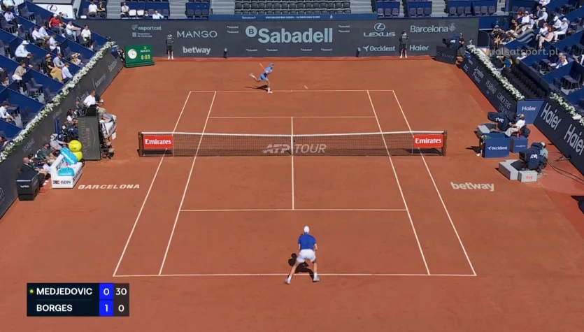 Nuno Borges - Hamad Medjedovic. Skrót meczu. WIDEO