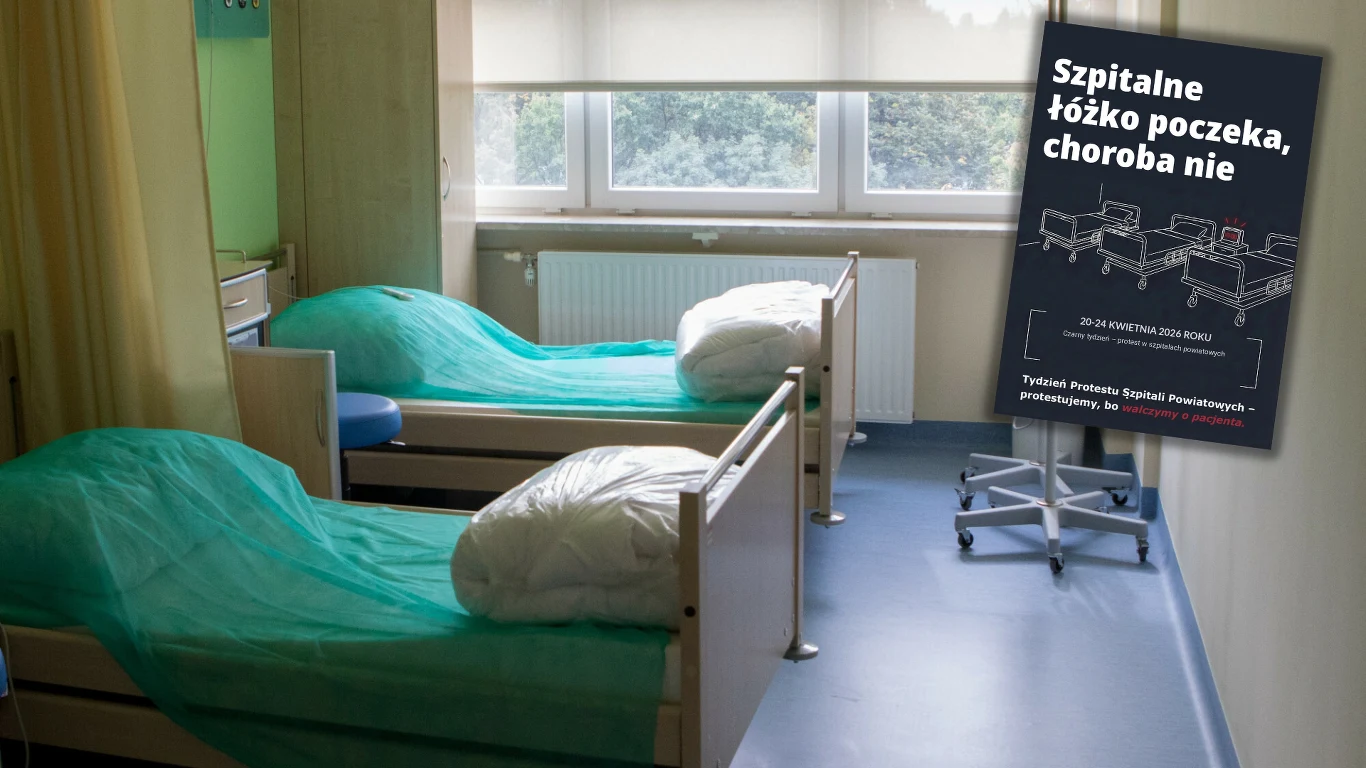Szpitale powiatowe rozpoczynają akcję protestacyjną "Szpitalne łóżko poczeka, choroba nie". Rusza "czarny tydzień" w szpitalach
