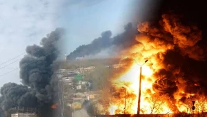 Wojna w Ukrainie. Ukraińcy uderzyli w rafinerię ropy naftowej w Nowokujbyszewsku w Rosji