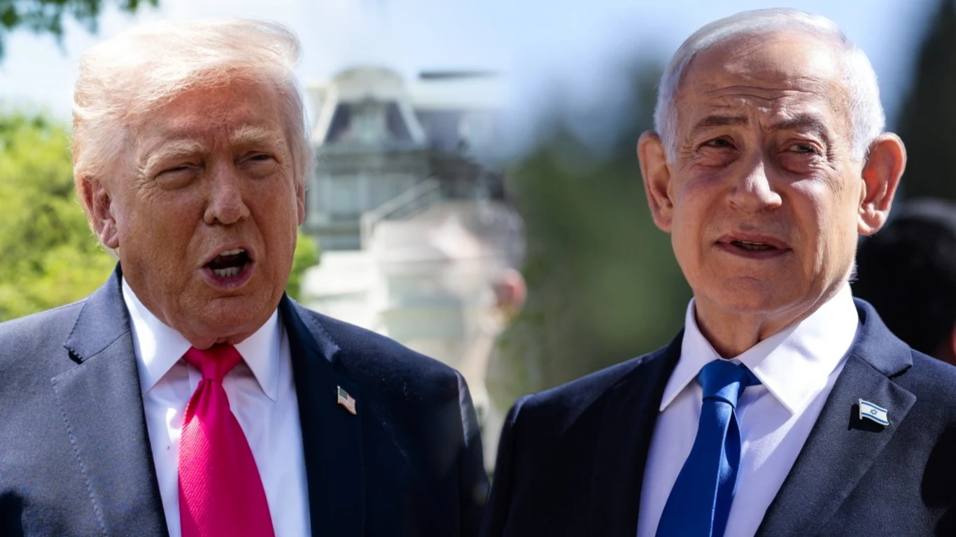 Netanjahu miał być "zszokowany". Tak zareagował na wpis Trumpa Donald Trump i Binjamin Netanjahu