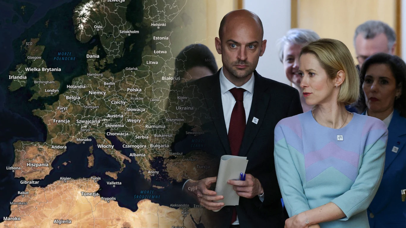 Media: W UE odbędą się pierwsze w historii ćwiczenia z realizacji klauzuli sojuszniczej Mapa Europy i przedstawicielka UE ds. zagranicznych i polityki bezpieczeństwa, Kaja Kallas.