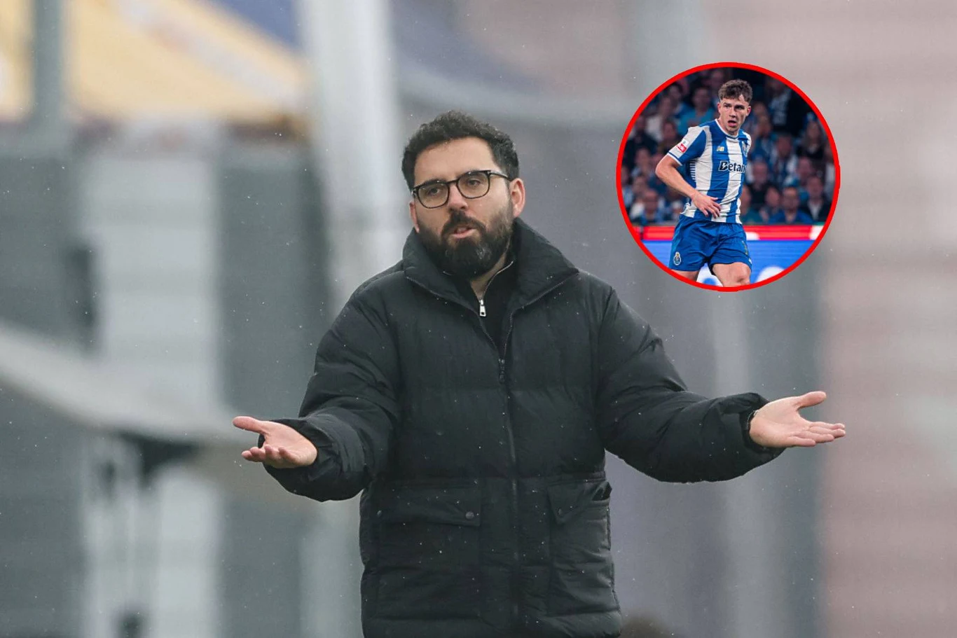 Goncalo Feio, a w miniaturze Oskar Pietuszewski Na zdjęciu: Goncalo Feio, a w miniaturze Oskar Pietuszewski