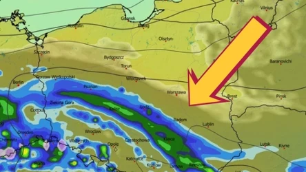 Z zachodu na wschód w południowej Polsce rozciągnie się strefa największego zachmurzenia i opadów deszczu