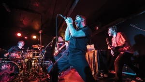 O.R.k. w akcji: Pat Mastelotto, Colin Edwin, Lorenzo Esposito Fornasari i Carmelo Pipitone - Londyn, 23 stycznia 2018 r.