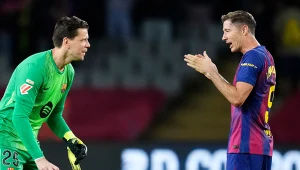 Szczęsny powstrzymał Lewandowskiego, sceny na treningu. Wszystko nagrali