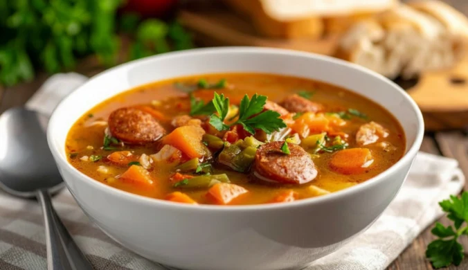 Zupa, która zastąpi cały obiad. Z batatami i chorizo, ugotujesz w pół godziny