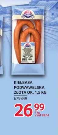 Kiełbasa podwawelska Mazury