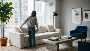 Minimalistyczny wystrój wnętrz optycznie poszerzy małe mieszkanie