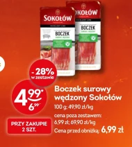 Boczek surowy Sokołów