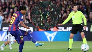 Chwile strachu na Camp Nou. Koszmar Yamala, potem medycy na trybunach