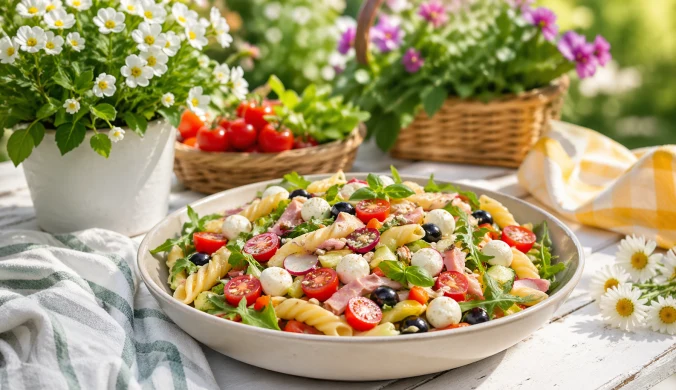 Idealna na majówkę i nie tylko. Sałatka makaronowa według Gesslera