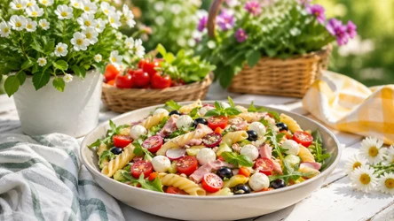 Idealna na majówkę i nie tylko. Sałatka makaronowa według Gesslera