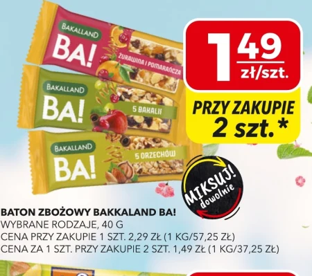 Злаковий батончик Bakalland