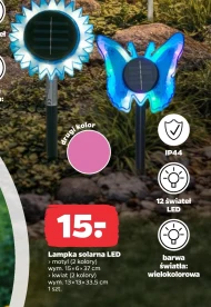 Lampka solarna Motyl