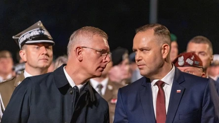 Prezydent RP Karol Nawrocki i Sławomir Cenckiewicz podczas rozmowy