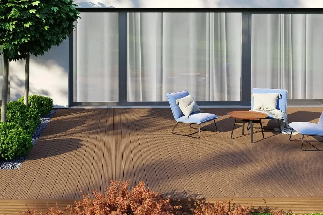 Dobra deska kompozytowa nie wymaga impregnacji, olejowania czy malowania