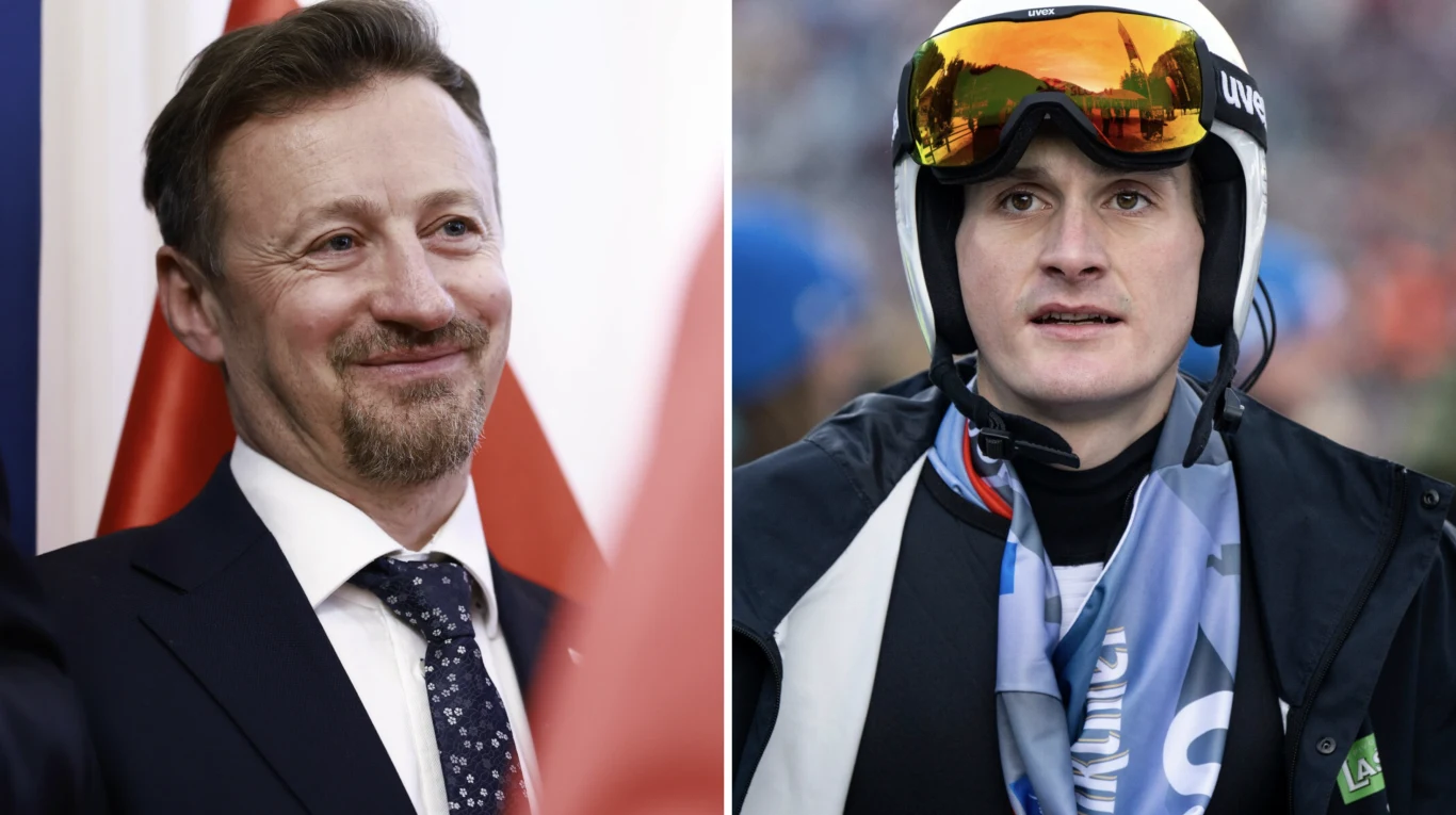 Adam Małysz, Domen Prevc Adam Małysz, Domen Prevc