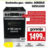 Kuchenka gazowo-elektryczna Gorenje
