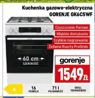 Kuchenka gazowo-elektryczna Gorenje
