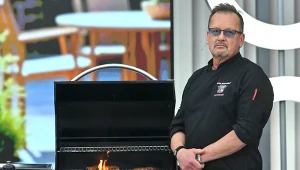 Grillmaster Krzysztof Jabłoński w "halo tu polsat"