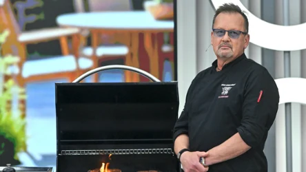 Grillmaster Krzysztof Jabłoński w "halo tu polsat"