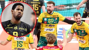 Siatkarzom Aluron CMC Warty Zawiercie w triumfie nie przeszkodził nawet Wilfredo Leon