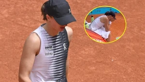 Iga Świątek, w miniaturze Polka oczekująca na pomoc lekarza turnieju