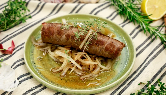 Zrazy w stylu "dolce vita", czyli la bombette z karkówki według Jurka Sobieniaka