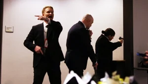 Agenci Secret Service po strzelaninie w pobliżu w hotelu Hilton