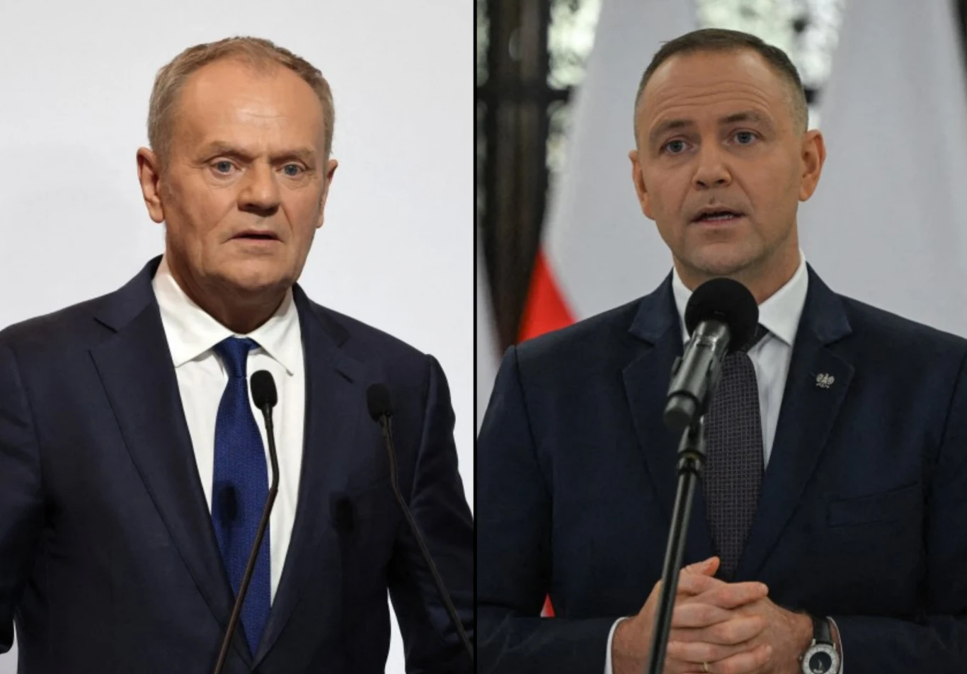 Donald Tusk i Karol Nawrocki Donald Tusk i Karol Nawrocki
