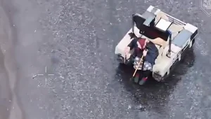 Naziemny system robotyczny 3. Korpusu Armijnego ewakuował 77-letnią kobietę z kierunku łymańskiego