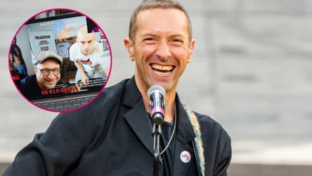 Chris Martin pojawił się na streamie Łatwogang
