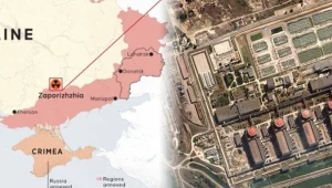 Ukraińskie drony miały według Rosjan uderzyć w zaporoską elektrownię atomową