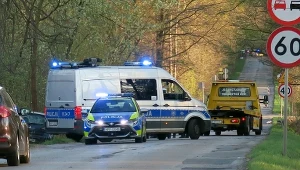 Miejsce wypadku, w którym zginął poseł Łukasz Litewka