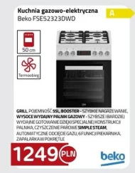 Kuchenka gazowo-elektryczna Beko